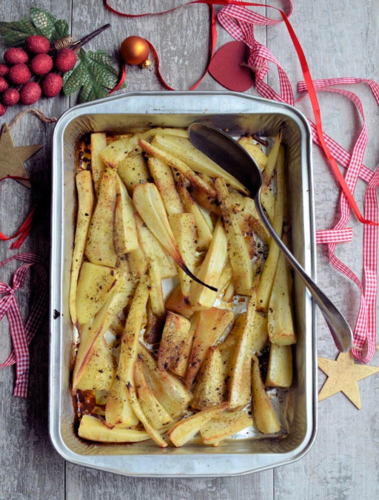 Butter Me Up Honey Basted Roast Parsnips - Delectable honey basted roast parsnips that are perfect when served with Sunday Roasts and Christmas Dinner.