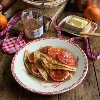 Boozy Bitter Marmalade & Blood Orange Pancakes