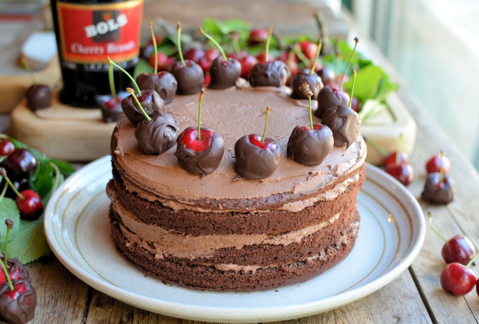 A Show-stopping Chocolate Cherry Cake for Chocolate Week!