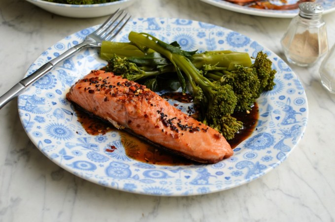 Easy Balsamic, Honey & Chilli Salmon