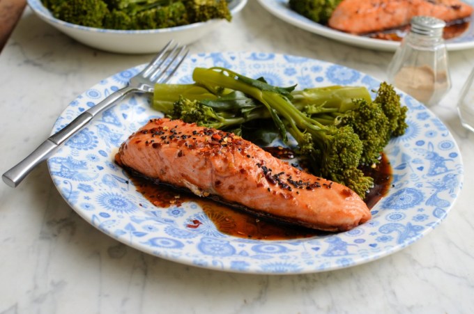 Easy Balsamic, Honey & Chilli Salmon