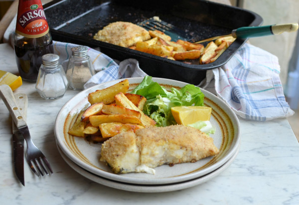 Healthy Fish and Chips for Fish on Friday: Baked Hake & Oven Chips Recipe