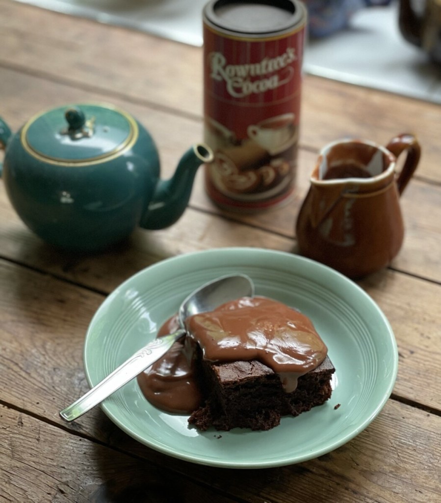 School Chocolate Sponge & Chocolate Custard