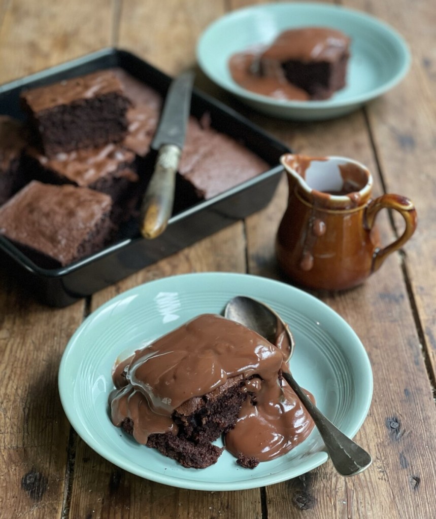 School Chocolate Sponge & Chocolate Custard