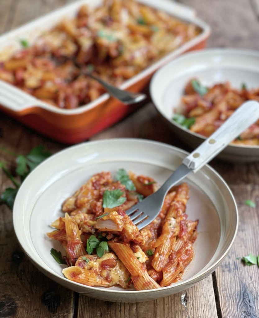 Overnight One-Pot Microwave Pasta Bake