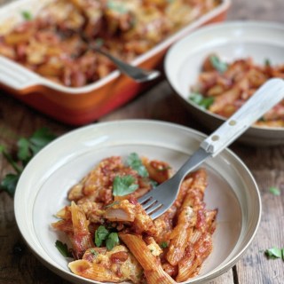 Overnight One-Pot Microwave Pasta Bake