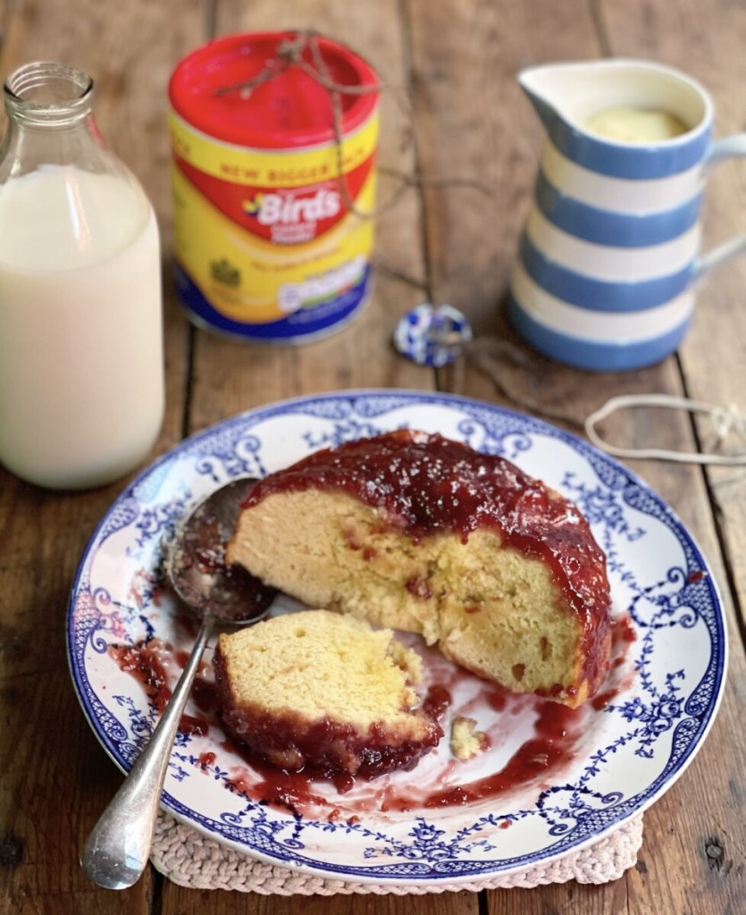 Steamed Jam Pudding in the Ninja Foodi