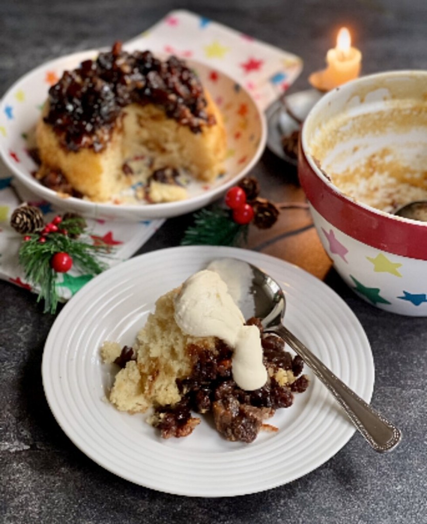 Steamed "Pressure Cooker" Mincemeat Pudding