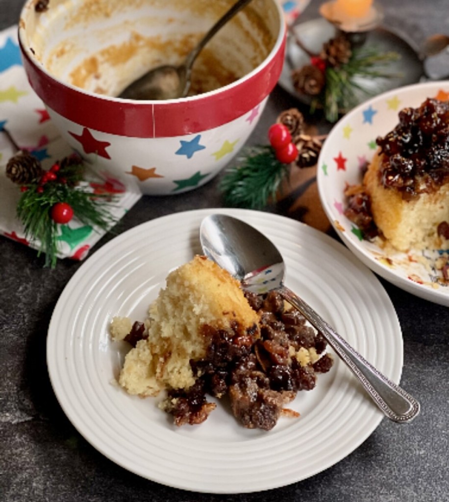 Steamed "Pressure Cooker" Mincemeat Pudding