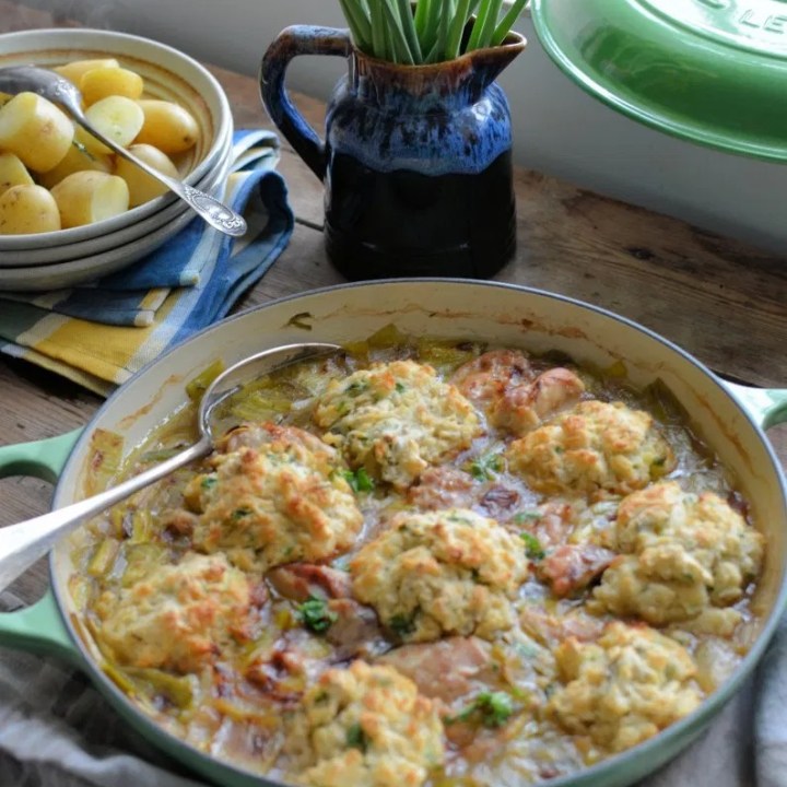 Welsh Chicken in a Mead & Honey Sauce with Leeks