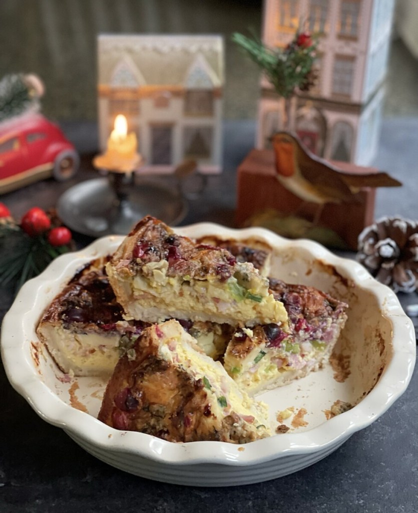 Cheeseboard, Cranberry & Ham Quiche