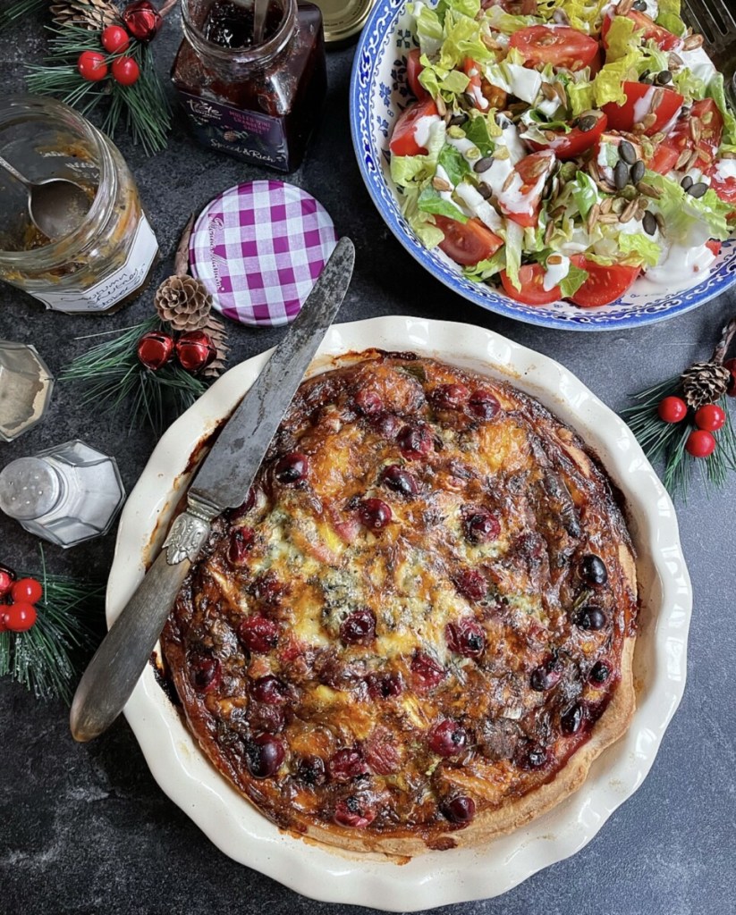 Cheeseboard, Cranberry & Ham Quiche