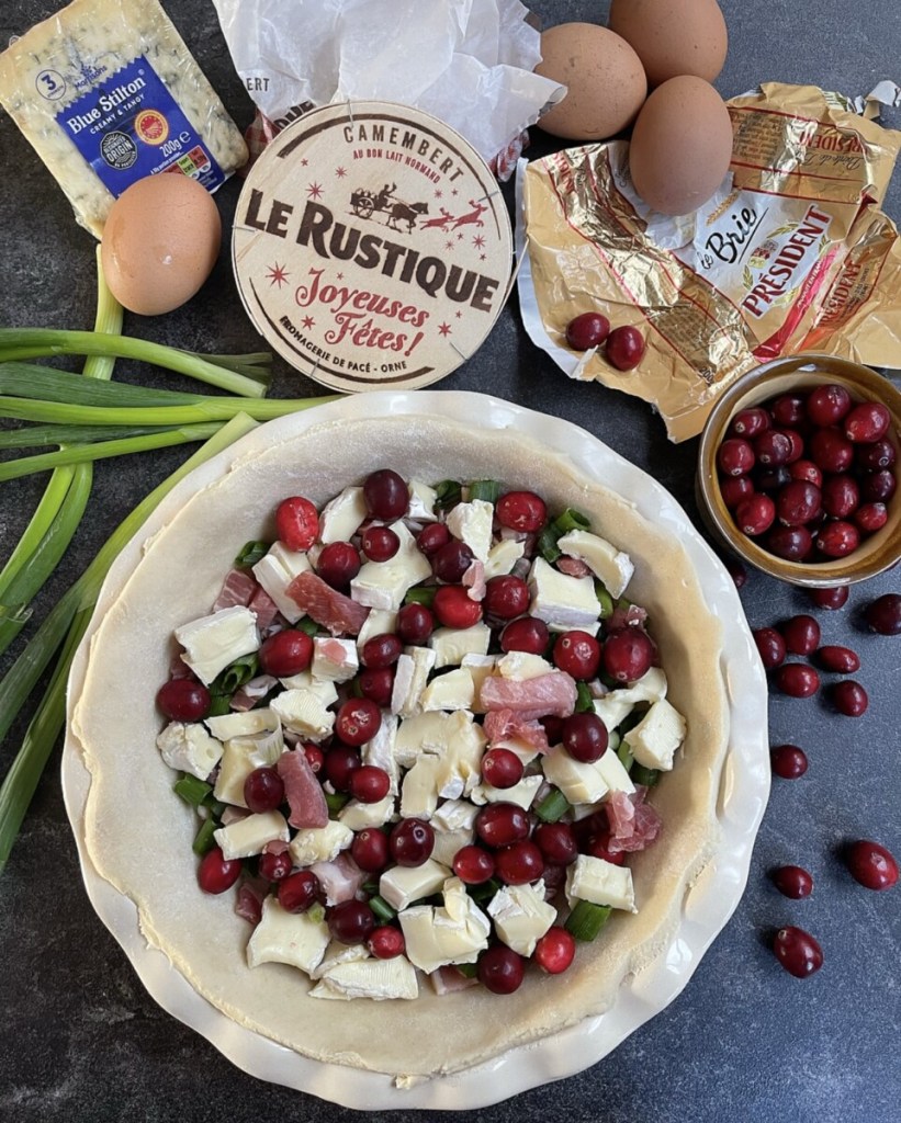 Cheeseboard, Cranberry & Ham Quiche