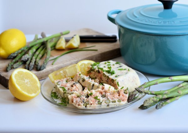 Hot Smoked Salmon and Asparagus Terrine