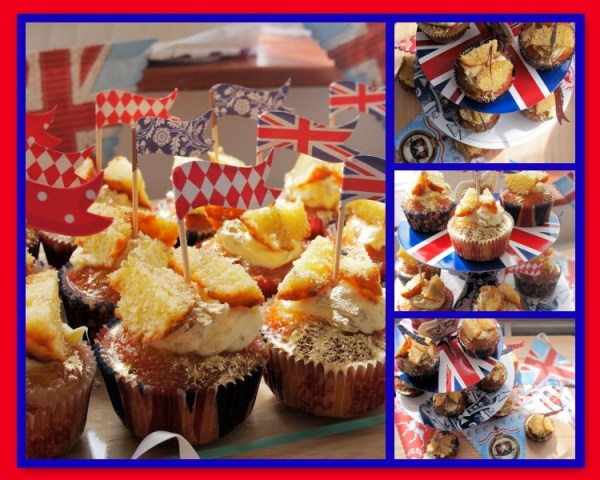 Jubilee Bake Off - Royal Elderflower & Lemon Curd Butterfly Cakes