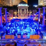 The dramatic five-acre Garden of the Gods Pool Oasis at Caesars Palace Las Vegas Hotel & Casino featured more than fifty award-winning chefs and over one hundred of the best wines and spirits from around the world