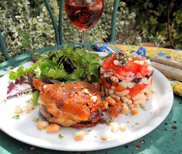 Sud de France Festival and Cassoulet salade d'été avec confit d'canard (Bean & Duck Summer Salad)