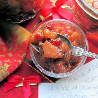 Spiced Quince and Cranberry Chutney