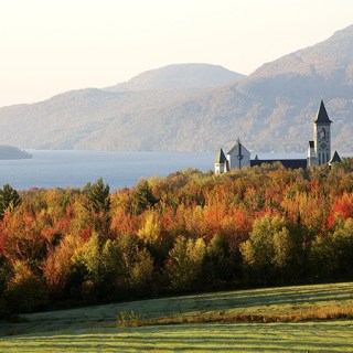 Canada, Quebec Province, Estrie Region, Saint Benoit du Lac, Benedictine Abbey founded in 1912