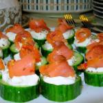 Recipes: Fabulous Festive Fish! Little Smoked Salmon Cucumber Cups With Peppered Crème Fraiche