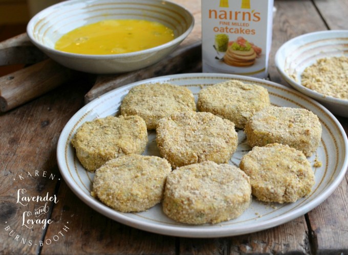 Making Salmon Fishcakes with Oatcake Crumb