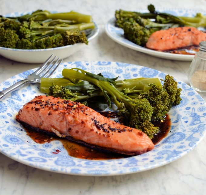 Easy Balsamic, Honey & Chilli Salmon