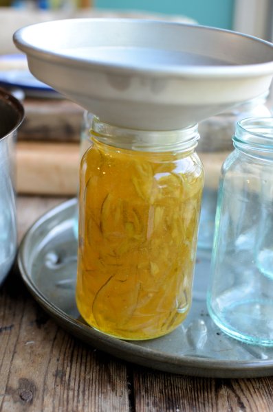 Pot in clean jars using a jam funnel